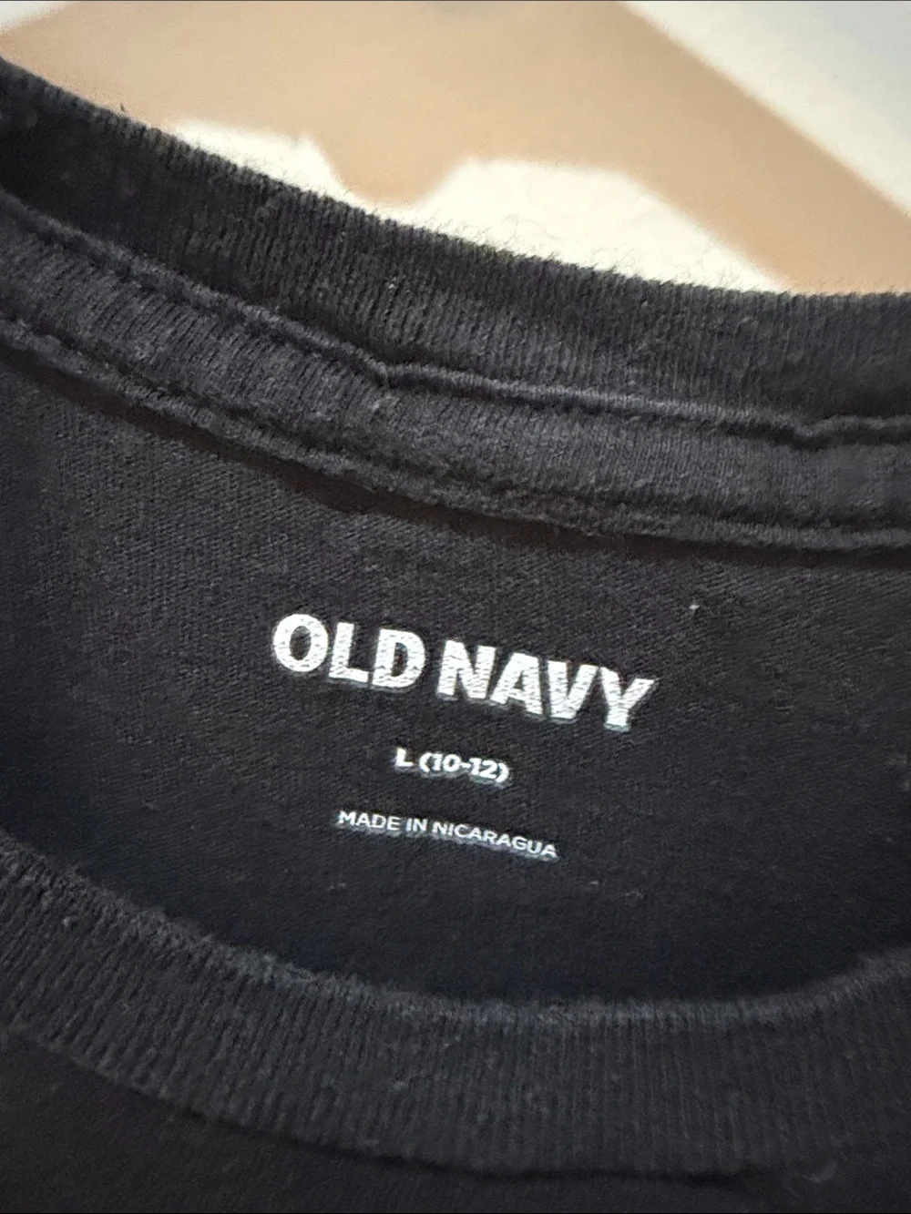 Old Navy Black Nirvana Graphic Tee with Purple & Yellow Accents